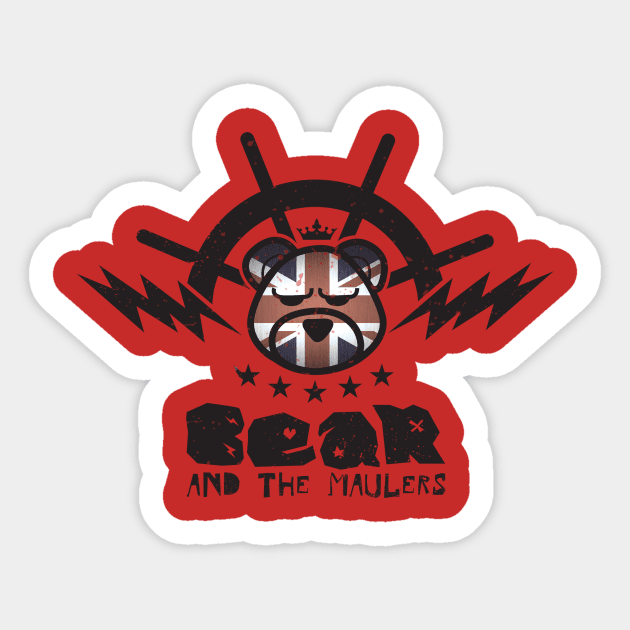 Bear and the Maulers Sticker by bobbuel